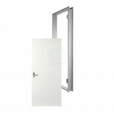 Metal stud deurkozijn + opdekdeur R afm 2115x930x100