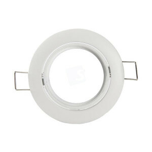 Led spot frame kantelbaar- kleur wit - rond 83 mm - gatmaat 72 mm - zonder lichtbron