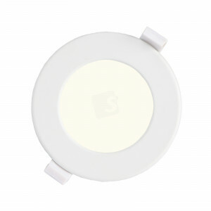 LED downlight - 6 watt - 4000K - 440 lm - rond 115 mm - gatmaat 105 mm - snoer en stekker