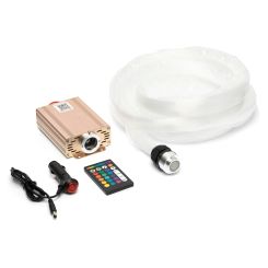 sterrenhemel plafond set - voor auto - 500 fibers - 300 kleuren-puur wit kiesbaar - mobiele app android + Apple - afstandsbediening