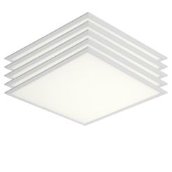5x LED paneel - 60x60 - CCT 3000 / 4000 / 6000K - UGR<19 - 32 Watt - Philips CertaDrive - met snoer en stekker - (voordeelpak)
