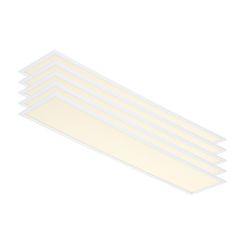 4x LED paneel - 30x150 - CCT 3000 / 4000 / 6000K - UGR<19 -  32 watt - 3840 lm - Philips® CertaDrive - voor lichtbaan - met snoer en stekker