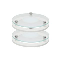 2x ronde glazen afscherming - anti verblinding - voor EVO downlight rond 174 mm