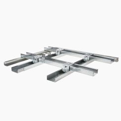 Metal stud plafond  2x frame/ 4xAK gipsplaat 1200  /isolatie