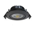 12x LED spot kantelbaar - 5 of 7 watt Dimbaar - kleur zwart - CCT 2700 / 2850 / 3000K - IP65 - 38° - rond 88 mm - gatmaat 70 mm - kroonsteen aansluiting