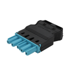 5-polige female schroefstekker - koppelbaar vergelijkbaar met Wieland® GST18i5 male - zwart - voor DALI