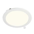 LED downlight - 20 watt - 4000K - 1400 lm  - rond 240 mm - gatmaat 225 mm - adereind aansluiting